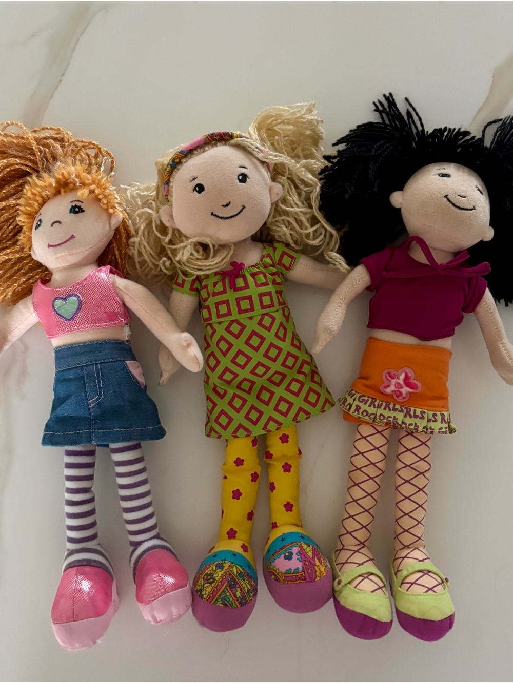 Vintage Groovy Girls Plush Dolls